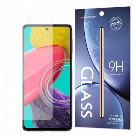 HURTEL SZKŁO HARTOWANE DO SAMSUNG GALAXY M53 5G ODPORNOŚĆ NA ZDERZENIA 9H