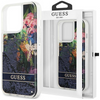 Guess GUHCP13LLFLSB iPhone 13 Pro / 13 6,1" niebieski/blue hardcase Flower Liquid Glitter