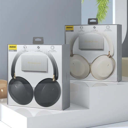 Słuchawki bezprzewodowe Dudao X22 Max nauszne Bluetooth z ANC - beżowe