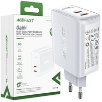 Acefast ładowarka sieciowa GaN USB Typ C 50W, PD, QC 3.0, AFC, FCP biały (A29 white)