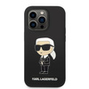 Karl Lagerfeld KLHMP14XSNIKBCK iPhone 14 Pro Max 6,7" hardcase czarny/black Silicone Ikonik Magsafe