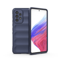 Magic Shield Case etui do Samsung Galaxy A53 5G elastyczny pancerny pokrowiec ciemnoniebieski
