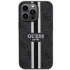 Etui Guess GUHMP13XP4RPSK na iPhone 13 Pro Max - czarne 4G Printed Stripes MagSafe