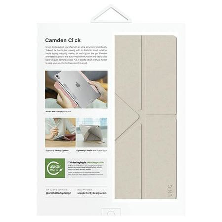 UNIQ etui Camden Click iPad Air 13      (2024/2025) beżowy/ivory