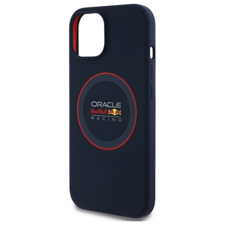 Red Bull RBHMP14S24SIILVR iPhone 14 6.1 hardcase granatowy/navy Silicone Red Ring MagSafe