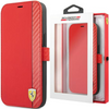 Ferrari FESAXFLBKP13SRE iPhone 13 mini 5,4" czerwony/red book On Track Carbon Stripe
