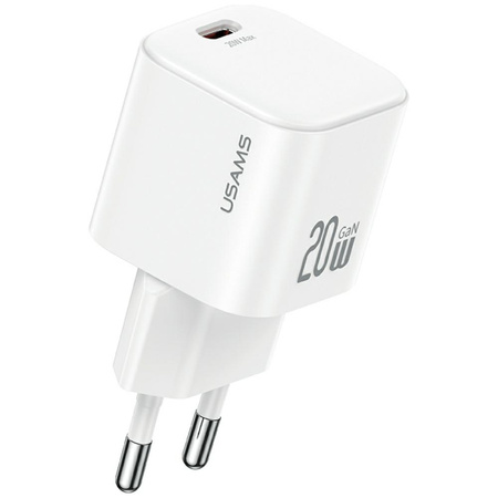 USAMS ŁADOWARKA SIECIOWA ADAPTER USB-C DO APPLE IPHONE IPAD 20W Z KABLEM
