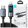 Kabel Lightning - USB C 20W 1.2m z wyświetlaczem LED Joyroom S-CL020A16 - czarny