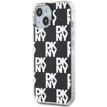 DKNY ETUI DO IPHONE 15 PLUS 14 PLUS 6.7 HARDCASE IML CHECKERED MONO WZÓR