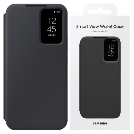 Etui Samsung EF-ZS711CB S23 FE S711czarny/black Smart View Wallet Case