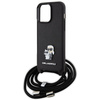 KARL LAGERFELD POKROWIEC HARDCASE DO IPHONE 15 PRO MAX 6.7 Z METALOWYM LOGO