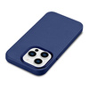 iCarer Case Leather pokrowiec etui z naturalnej skóry do iPhone 14 Pro niebieski (WMI14220706-BU) (kompatybilne z MagSafe)