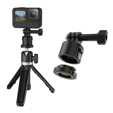 TELESIN UCHWYT SZYBKIEGO MONTAŻU DO KAMERY GOPRO I TELEFONÓW Z DOŁADOWANIEM