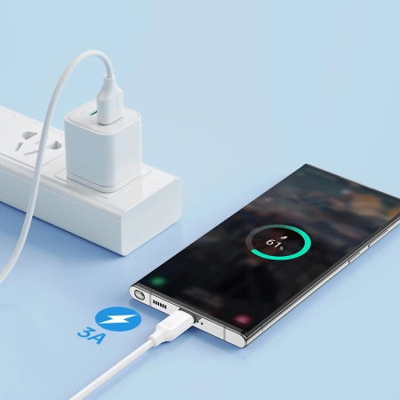 JOYROOM KABEL USB-A USB-C DO TELEFONÓW SZYBKIE ŁADOWANIE 1M 3A LONG-LASTING