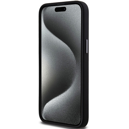 DKNY POKROWIEC HARDCASE DO IPHONE 15 PRO 6.1 LIQUID SILICONE Z LOGO METAL