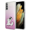 Karl Lagerfeld KLHCS21MCFNRCPI S21+ G996 hardcase różowy/pink Choupette Fun