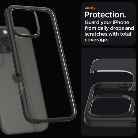 SPIGEN ULTRA HYBRID DO IPHONE 16 PRO MAX CASE Z ANTYPOŚLIZGOWĄ POWIERZCHNIĄ