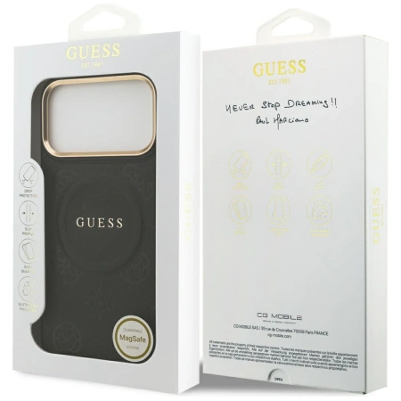 GUESS ETUI PEONY HOT STAMP MAGSAFE DO IPHONE 17 PRO MAX MAGNETYCZNE
