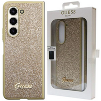 Etui Guess Glitter Script na Samsung Galaxy Z Fold 5 - złote