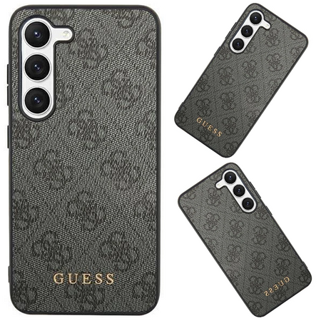 Etui Guess 4G Metal Gold Logo na Samsung Galaxy S24 Ultra - czarne