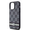 DKNY ETUI HARDCASE DO IPHONE 14 PRO MAX 6.7 LEATHER CHECKERED MONO PATTERN