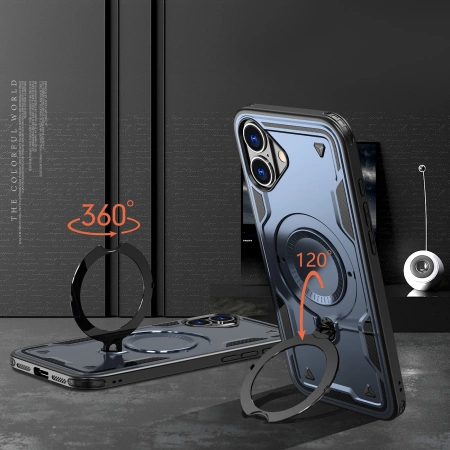 HURTEL ETUI HYBRID ARMOR DO IPHONE 16 Z DO MAGSAFE OCHRONA PRZECIW UPADKOM