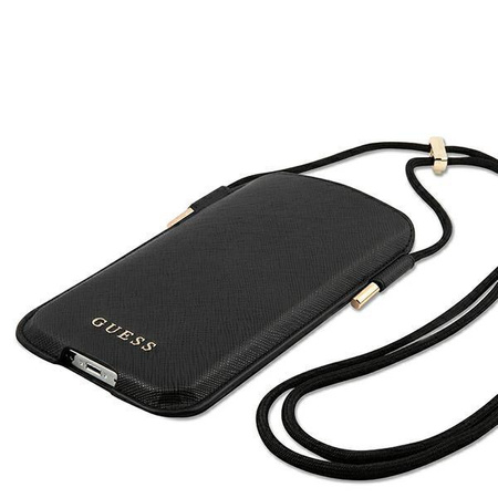 Guess Torebka GUHCP12MSAPSBK 6,1" czarny/black Saffiano
