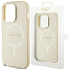Guess GUHMP15SPSAHMCB iPhone 15 6.1" złoty/gold hardcase Saffiano MagSafe