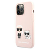 Karl Lagerfeld KLHCP13LSSKCI iPhone 13 Pro / 13 6,1" hardcase jasno różowy/light pink Silicone Karl & Choupette