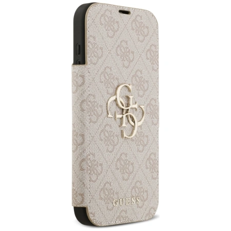 GUESS ETUI BOOK 4G METAL LOGO DO IPHONE 17 PRO MAX ZAMYKANE Z MAGNETYCZNYM
