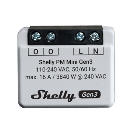 SHELLY ZESTAW 2 STEROWNIKÓW PM MINI GEN3 DO WiFi BLUETOOTH AUTOMATYZACJA