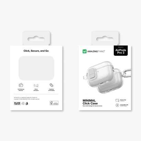 Etui AMAZINGTHING Minimal Case do AirPods Pro 3 - przezroczyste