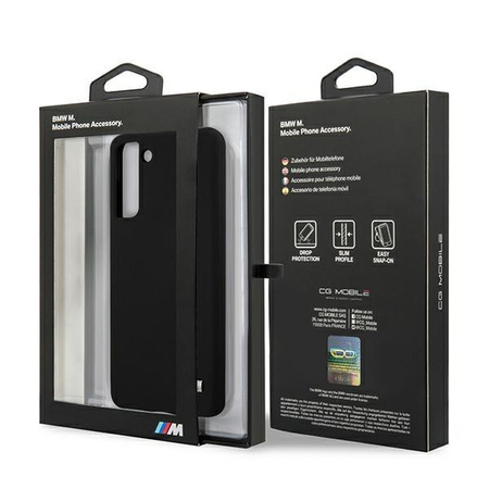 Etui BMW BMHCS21SMSILBK S21 G991 czarny/black Silicone M Collection