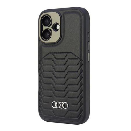 AUDI ETUI DO MAGSAFE IPHONE 16.1 HARDCASE SKÓRZANE AU-TPUPCMIP16-GT/D3-BK