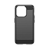 Elastyczne etui wzór karbon do iPhone 15 Pro Carbon Case - czarne