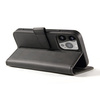 Etui portfel z klapką podstawką do iPhone 15 Pro Max Magnet Case - czarne