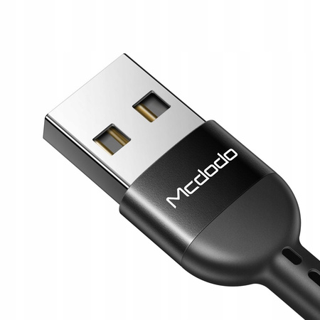 MCDODO KABEL USB-C SPIRALNY SPRĘŻYNOWY SZYBKIE ŁADOWANIE USB TYP C LED 2M