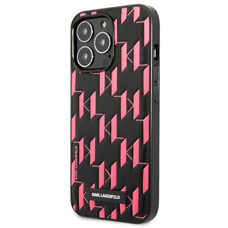 KARL LAGERFELD POKROWIEC DO IPHONE 13 PRO MAX 6,7 MONOGRAM PLAQUE Z OCHRONĄ