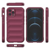 Magic Shield Case etui do iPhone 12 Pro elastyczny pancerny pokrowiec burgundowy