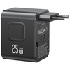 USAMS ŁADOWARKA SIECIOWA TRAVEL ADAPTER CC309 2XUSB-C 25W DO IPHONE 12 13