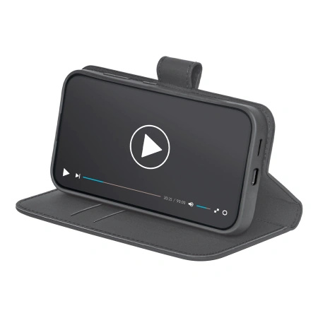 Etui z ekoskóry Puro Booklet Case z klapką i portfelem do Samsung Galaxy S25+ - czarne