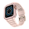 Protect Strap Band opaska z etui do Apple Watch 7 / 6 / 5 / 4 / 3 / 2 / SE (41 / 40 / 38mm) obudowa pancerny pokrowiec na zegarek różowy