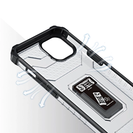 HURTEL CASE CRYSTAL RING DO IPHONE 13 PANCERNE ETUI Z MAGNETYCZNYM UCHWYTEM