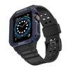 Protect Strap Band opaska z etui do Apple Watch 7 / 6 / 5 / 4 / 3 / 2 / SE (45 / 44 / 42mm) obudowa pancerny pokrowiec na zegarek czarny