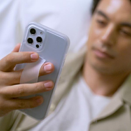 Etui Uniq Heldro na iPhone 12 Pro Max biały/natural frost Antimicrobial