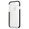 Etui Ferrari Shockproof na iPhone 7 / 8 / SE 2020 / SE 2022 - przezroczysto-czarne