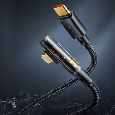 Mcdodo Kabel Prism, do iPhone, USB-C, kątowy,  szybki, 36W, 1.2m