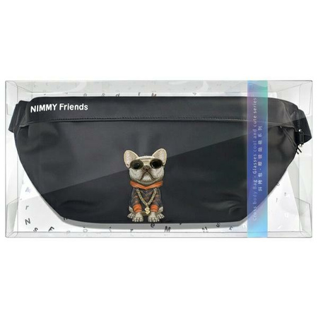 Nimmy Nerka na ramię czarny/black        Crossbody Glasses Cool Dog