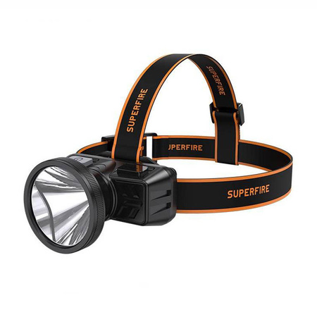 SUPERFIRE LATARKA CZOŁOWA 160LM DO NOCNYCH WĘDRÓWEK Z USB I WODOODPORNOŚCIĄ