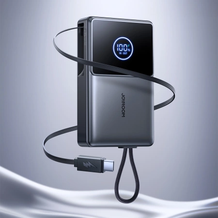 JOYROOM POWERBANK JR-PR1 10000MAH 22,5W Z WBUDEDZONYM KABLEM USB-C